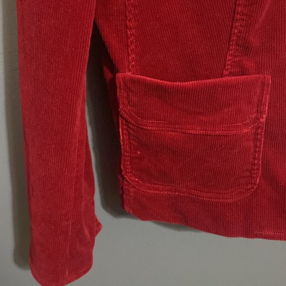 Talbots Red Corduroy Blazer - Picture 3 of 8
